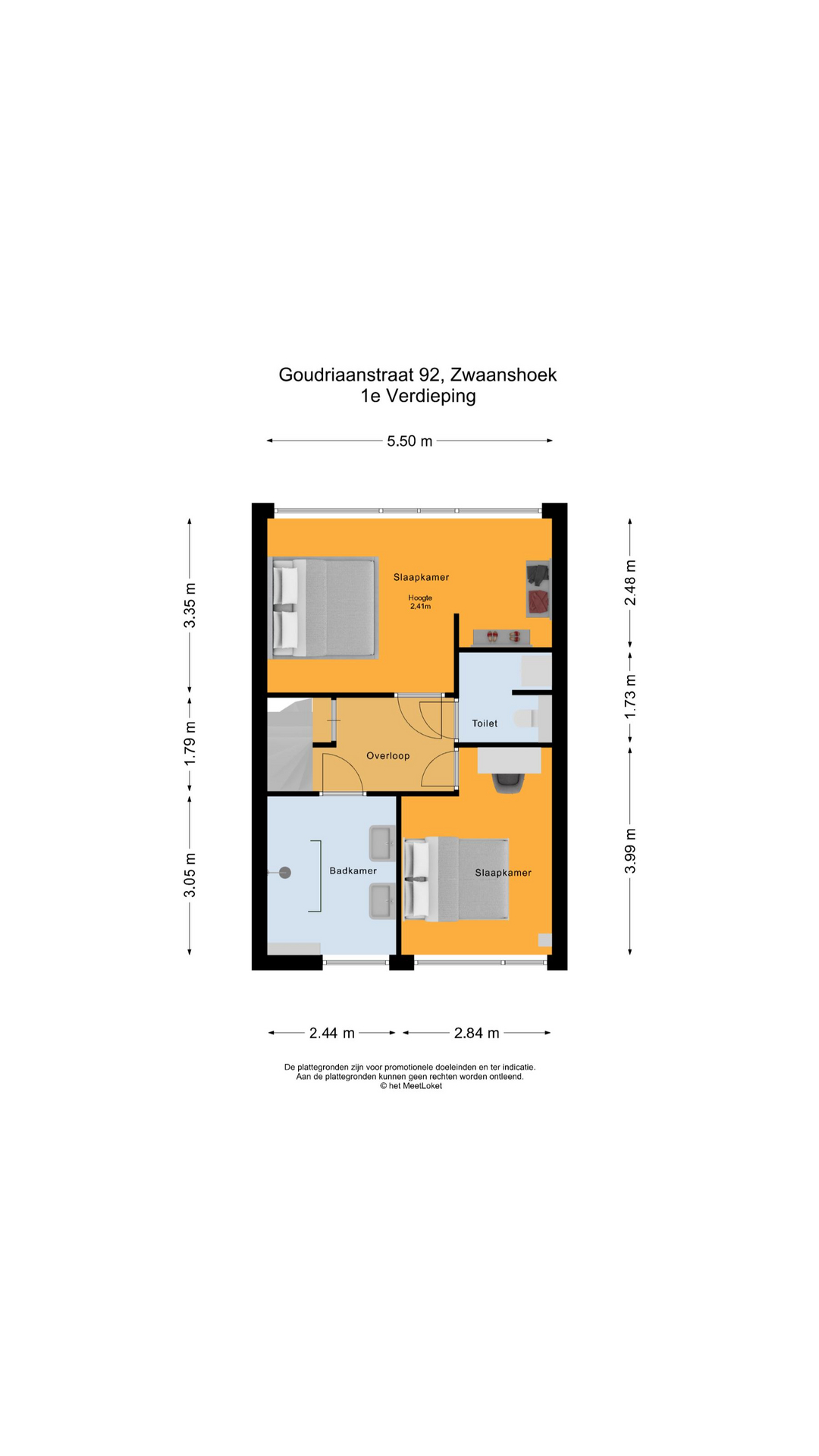 Goudriaanstraat 92 , 2136 AT Zwaanshoek map