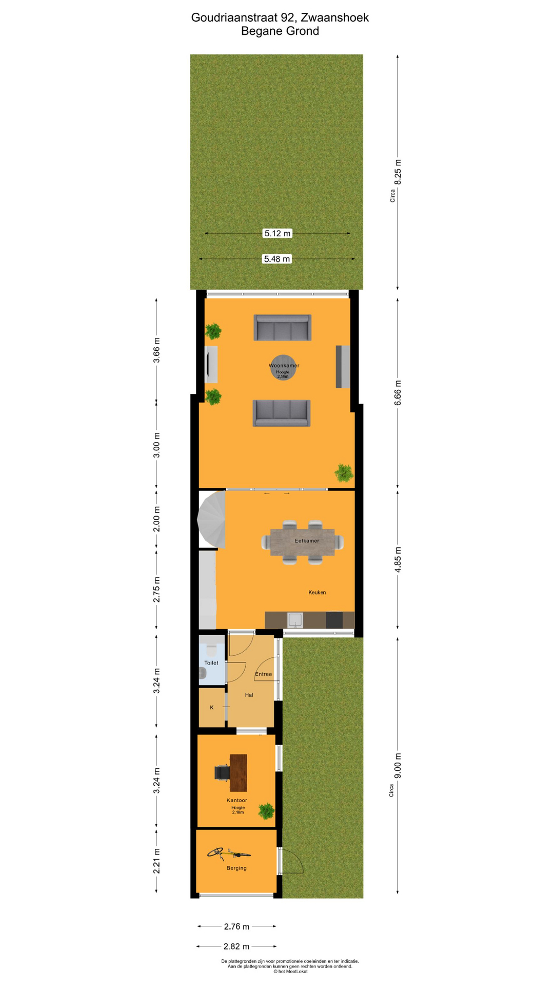 Goudriaanstraat 92 , 2136 AT Zwaanshoek map